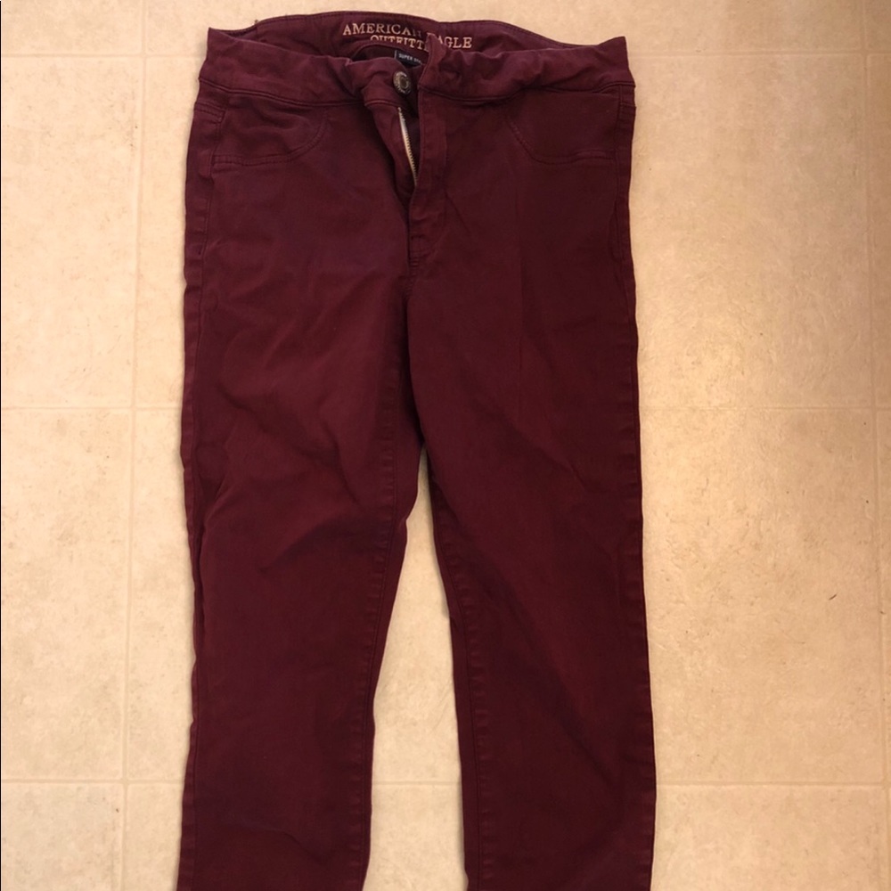 American Eagle maroon pants